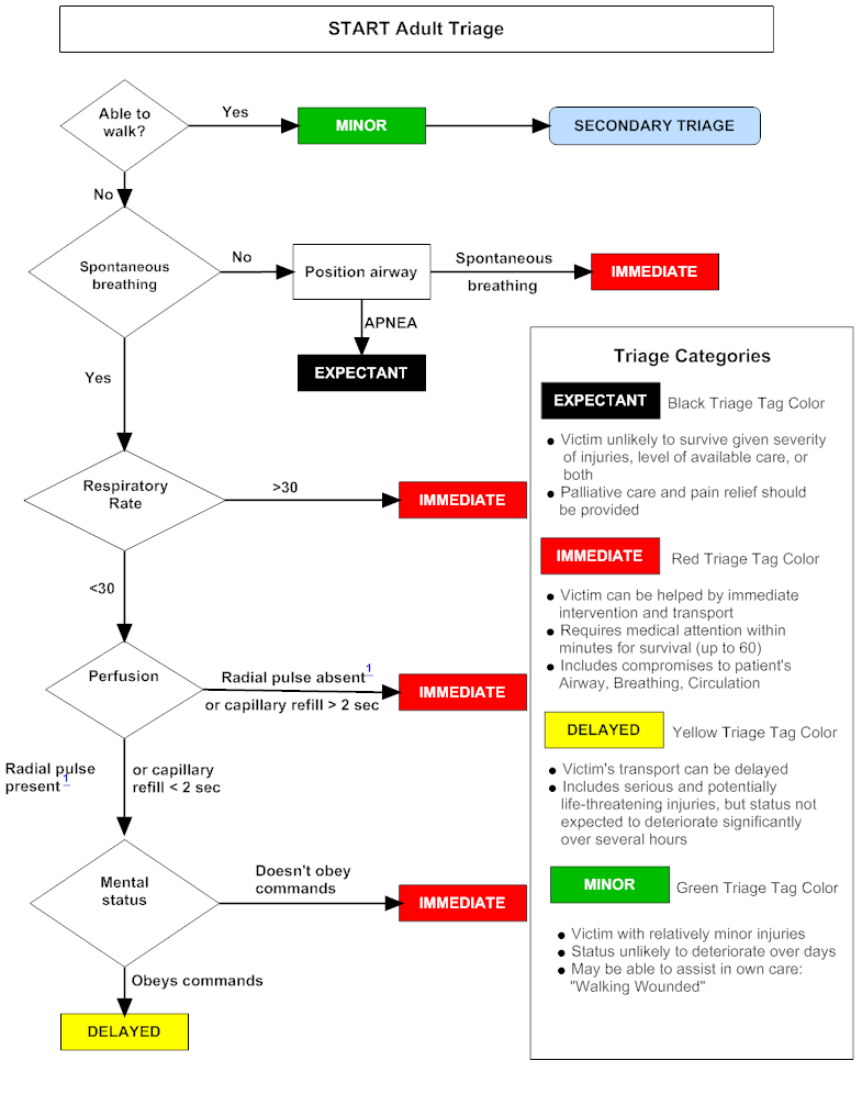 START adult triage algorithm