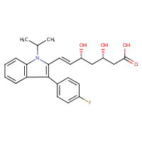 Structure of Fluvastatin