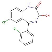 Structure of lorazepam