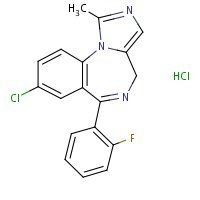 Structure of midazolam