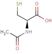 Structure of N-acetylcysteine